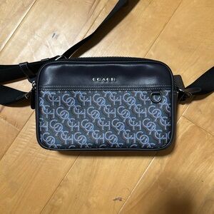 Coach Black and Blue Messenger Bag